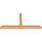 Ekena Millwork Portland Timber Gable Bracket, Western Red Cedar, 60"W x 30"H x 3 1/2"D x 3 1/2"F, 12/12 Pitch GBW060X30X0404POR00SWR - alternate 5